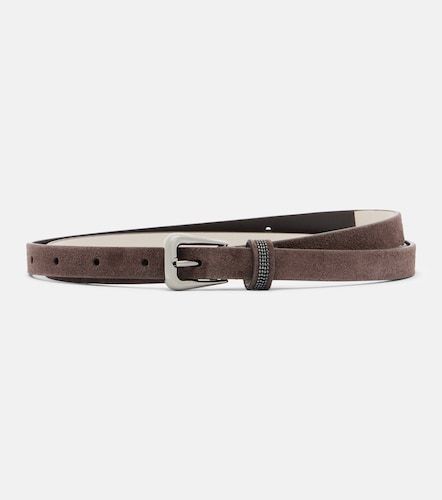 Monili suede belt - Brunello Cucinelli - Modalova