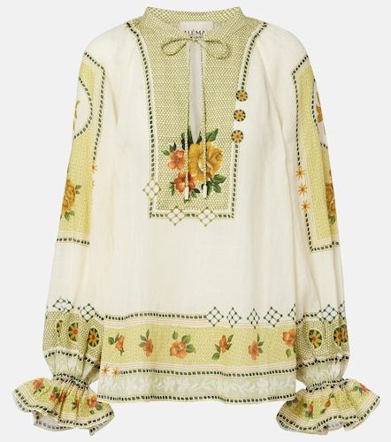 Alémais Blusa Dixie de ramio estampada - Alemais - Modalova