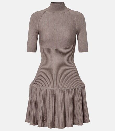 Ribbed-knit wool-blend minidress - Alaia - Modalova