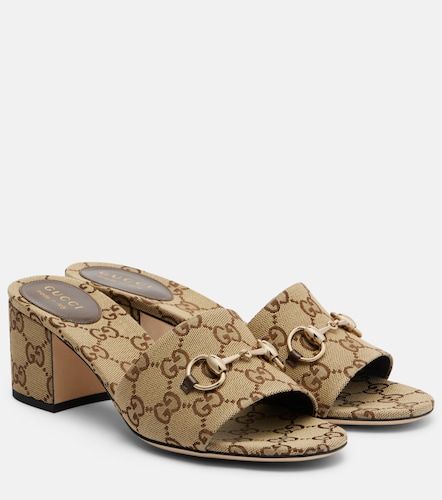 Gucci Horsebit GG Canvas mules - Gucci - Modalova