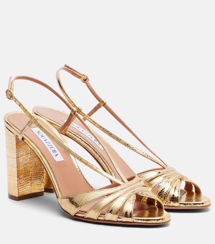 Sandali Aimée 85 in pelle metallizzata - Aquazzura - Modalova