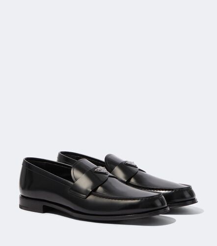 Prada Logo leather loafers - Prada - Modalova
