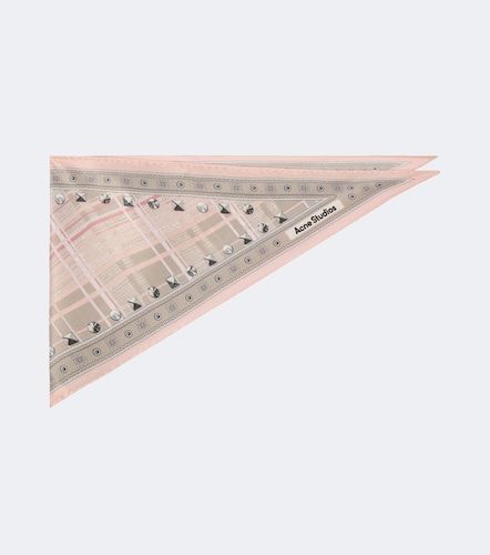 Pañuelo de satén de seda estampado - Acne Studios - Modalova