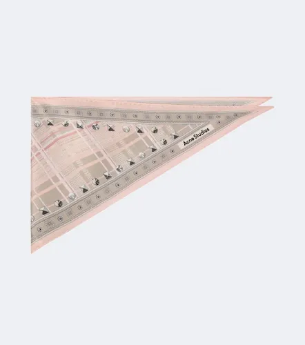 Printed silk satin scarf - Acne Studios - Modalova