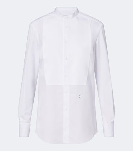 Camicia in popeline di cotone con piqué - Fendi - Modalova