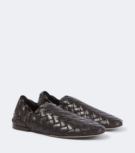 Slippers de piel intreccio - Bottega Veneta - Modalova
