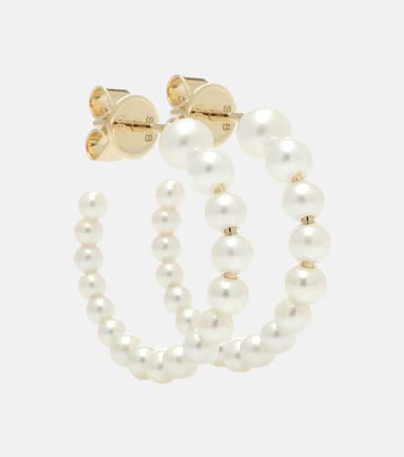 Marco 14kt gold and pearl hoop earrings - Sophie Bille Brahe - Modalova