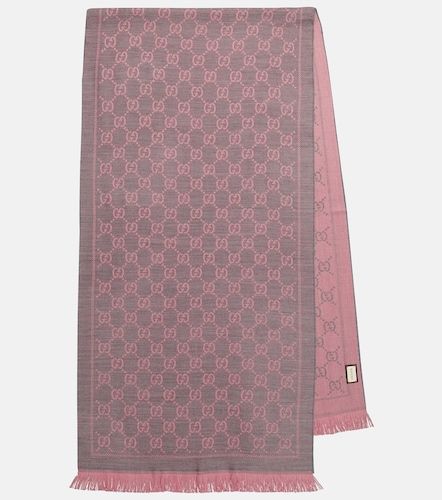 Sciarpa in jacquard GG di lana - Gucci - Modalova