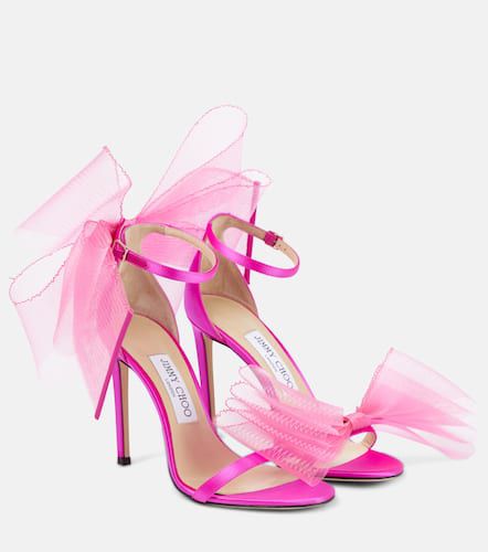 Aveline 100 bow-trimmed sandals - Jimmy Choo - Modalova