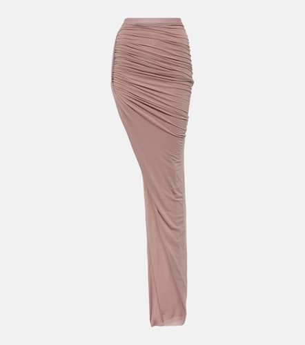 Asymmetric high-rise cupro-blend maxi skirt - Rick Owens - Modalova