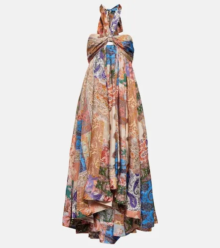 Vestido largo Devi de seda estampado - Zimmermann - Modalova
