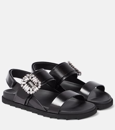 Slidy Vivâ embellished leather sandals - Roger Vivier - Modalova