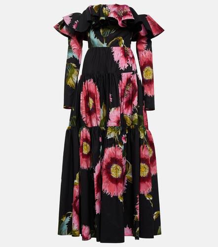 Off-shoulder floral cotton maxi dress - Giambattista Valli - Modalova