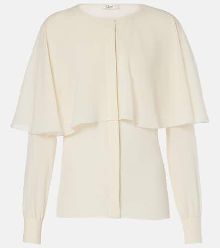 ChloÃ© Caped silk chiffon blouse - Chloe - Modalova