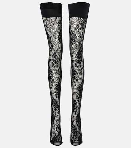 Lace over-the-knee socks - Alessandra Rich - Modalova