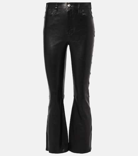 Le Crop Mini Boot leather bootcut pants - Frame - Modalova