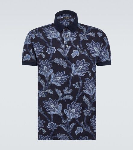 Polo de piqué de algodón estampado - Etro - Modalova