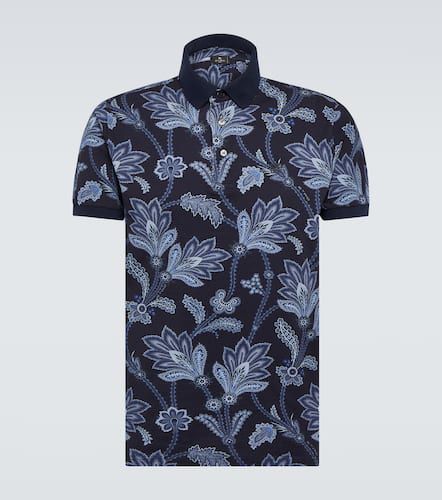 Printed cotton piquÃ© polo shirt - Etro - Modalova