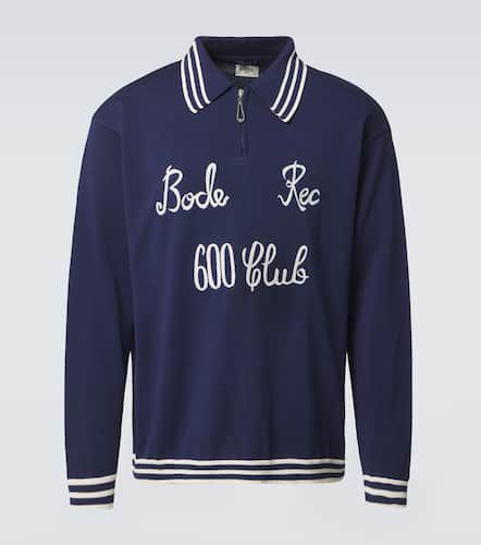 Club embroidered cotton polo sweater - Bode - Modalova