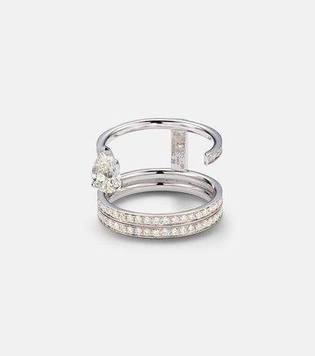 Anillo Serti Sur Vide de oro blanco de 18 ct con diamantes - Repossi - Modalova