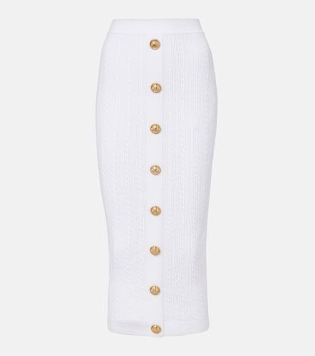 Balmain Cable-knit midi skirt - Balmain - Modalova