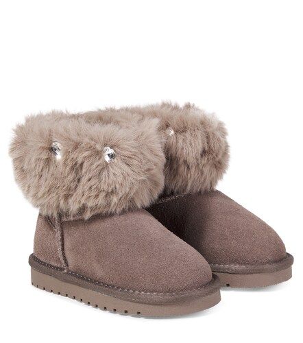 Monnalisa Botas de ante adornadas - Monnalisa - Modalova