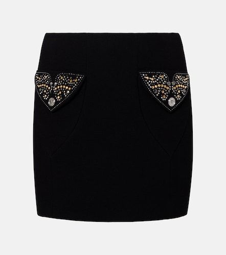 Versace Virgin wool crepe miniskirt - Versace - Modalova