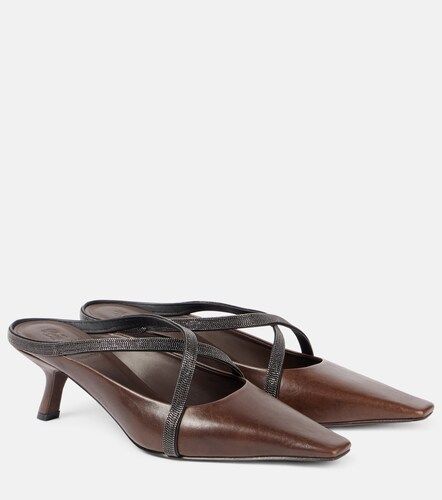 Brunello Cucinelli Mules de piel - Brunello Cucinelli - Modalova