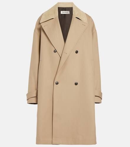 RÃ³he Suede-trimmed cotton coat - Rohe - Modalova