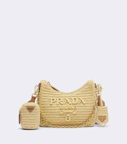 Re-Edition 2005 Mini raffia-effect shoulder bag - Prada - Modalova