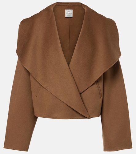 Signature cropped wool double jacket - Toteme - Modalova