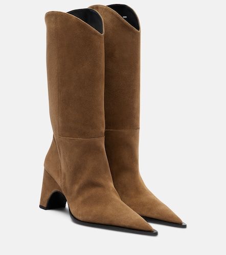 Cowboy suede knee-high boots - Coperni - Modalova