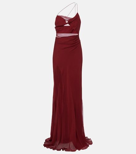 Abito lungo in chiffon di seta - The Sei - Modalova