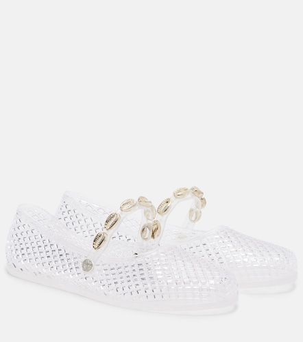 Iro embellished fishnet ballet flats - Ancient Greek Sandals - Modalova