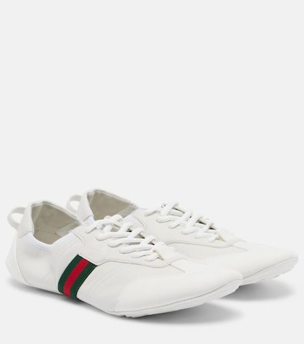Sneakers Flex in pelle con suede - Gucci - Modalova