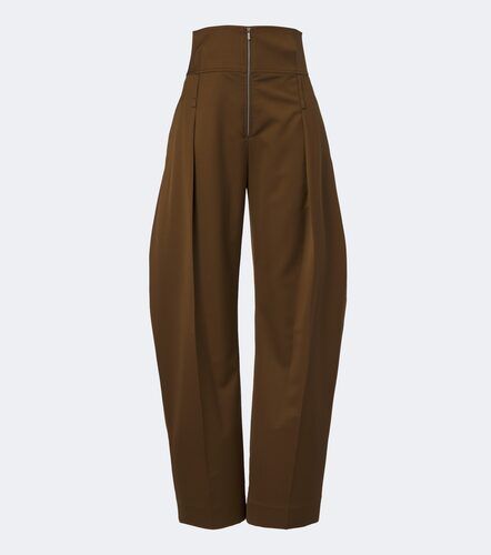Pantalones barrel en mezcla de lana y cachemir - Ferragamo - Modalova