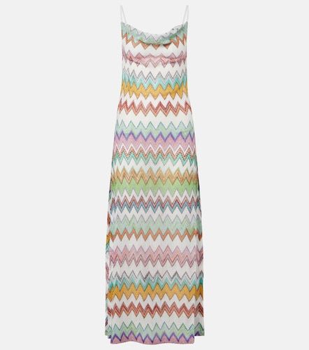 Abito lungo in lamé a zig zag - Missoni - Modalova
