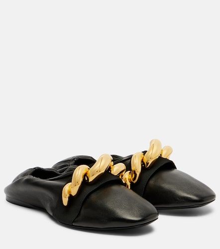 Jewel embellished leather ballet flats - Alaia - Modalova