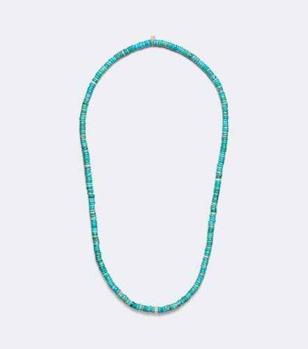 Collana in oro 14kt con perline, turchesi e diamanti - Sydney Evan - Modalova
