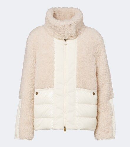 Glorieux teddy-trimmed down jacket - Moncler - Modalova