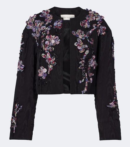 Vonda applique embellished cropped jacket - Dries Van Noten - Modalova