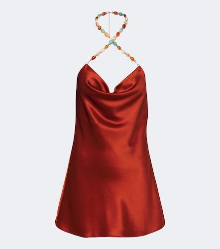 Marvel beaded satin minidress - Retrofete - Modalova
