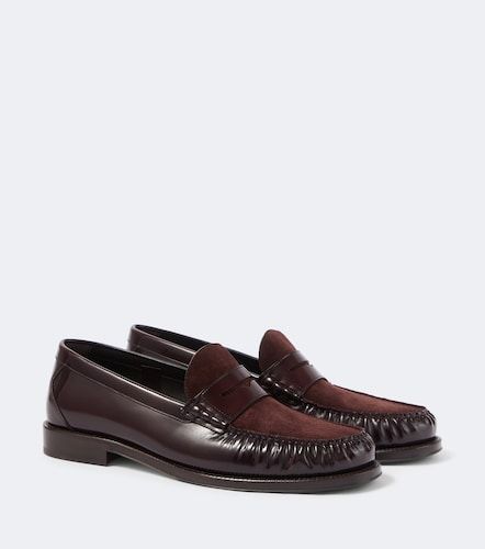 Mocassini in pelle e suede - Brunello Cucinelli - Modalova