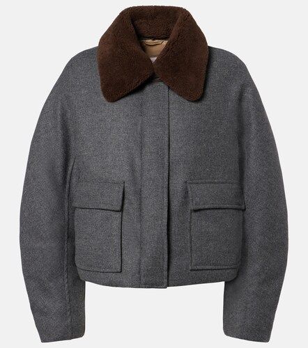 Daunenjacke mit Shearling - Brunello Cucinelli - Modalova