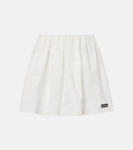 Miu Miu Minirock aus Popeline - Miu Miu - Modalova