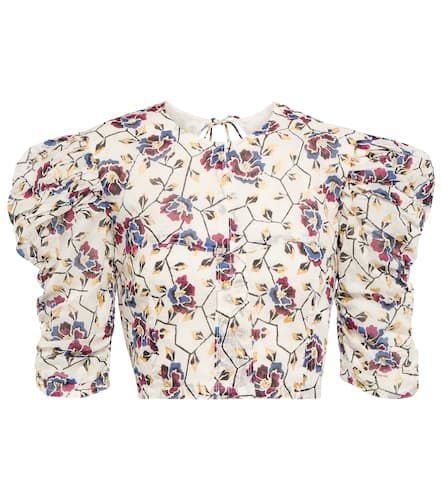 Silva floral cotton cropped top - Marant Etoile - Modalova