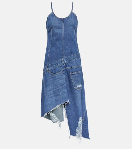 Deconstructed denim midi dress - JW Anderson - Modalova