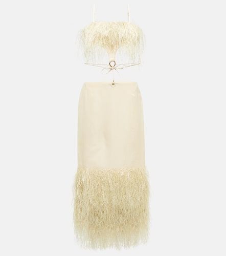 La Robe Raphia fringed midi dress - Jacquemus - Modalova