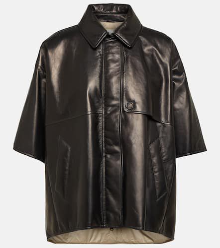 Leather overshirt - Brunello Cucinelli - Modalova