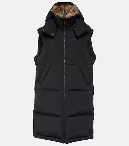 Shearling-trimmed down vest - Yves Salomon - Modalova